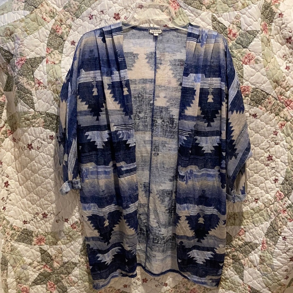 Eyeshadow thin knit cardigan. Southwest